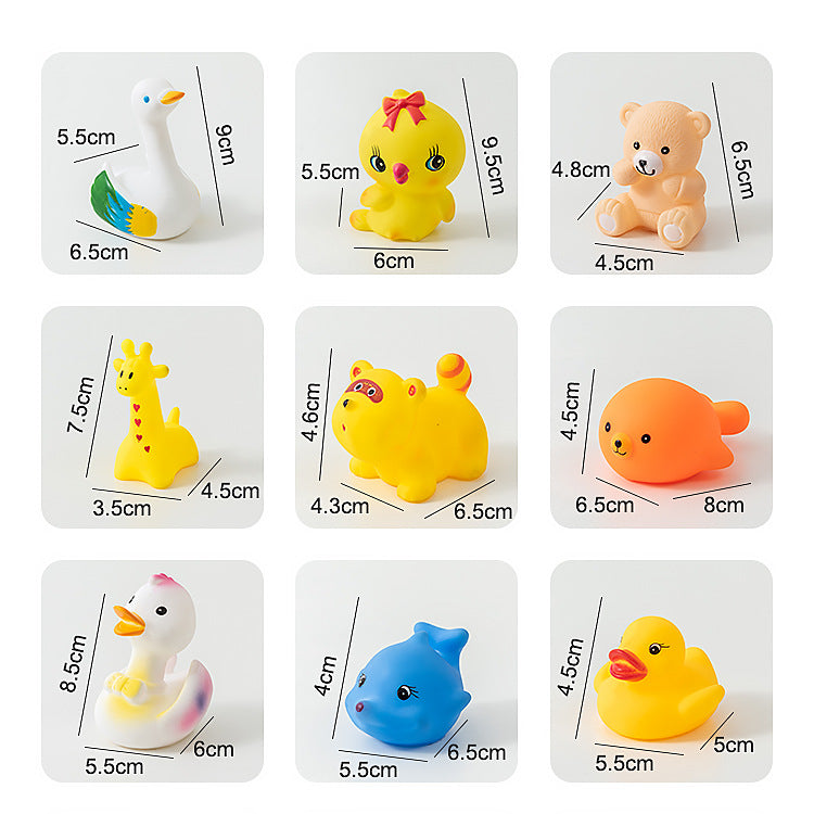 Vinyl Rubber Animal Yellow Duck Toy Stall