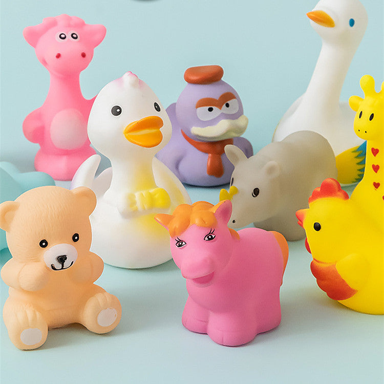 Vinyl Rubber Animal Yellow Duck Toy Stall